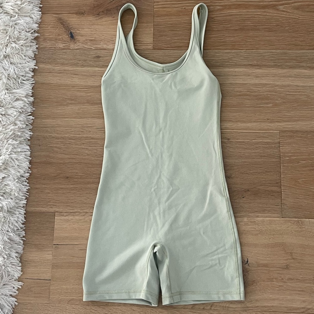 TNA Butter Shake-It 5” Romper in green